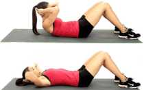Скручивания на пресс: как правильно делать упражнение лежа на полу