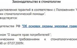 Гарантия на пломбу зуба по закону: сколько и как оформляется