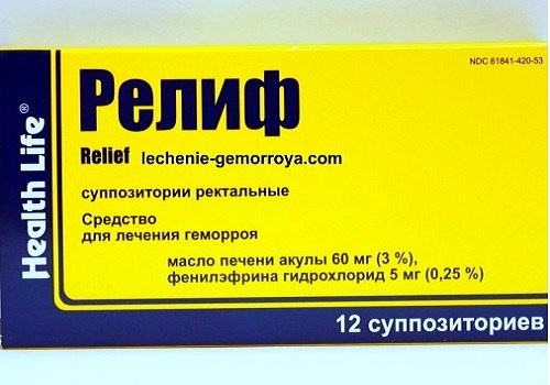 Свечи Релиф