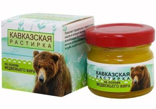 Растирка на основе медвежьего жира